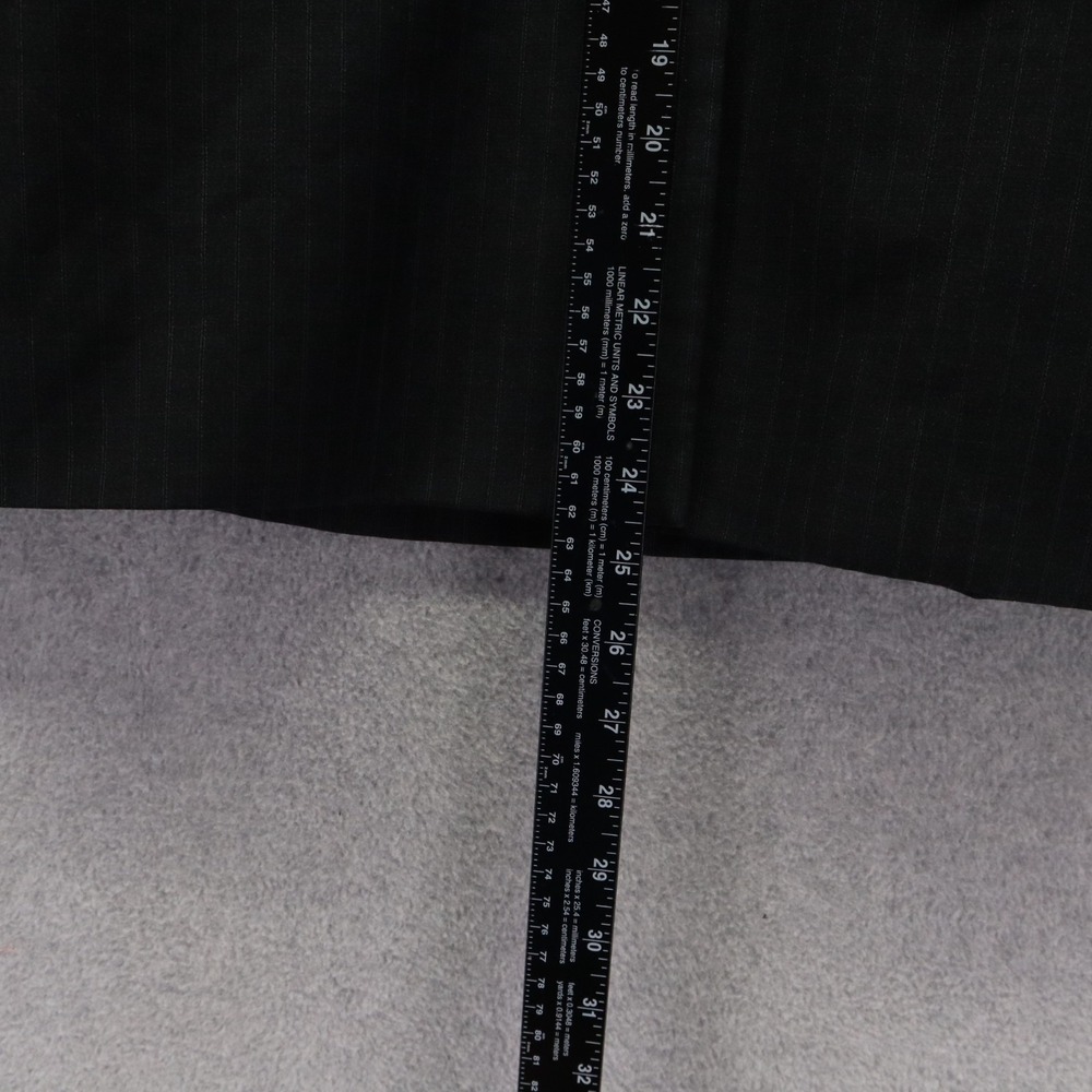 Calvin Klein Blazer Womens 2 3-Button Suit Jacket Coat Business Black Striped - Picture 8 of 10